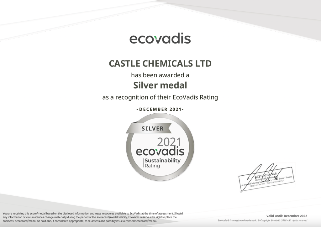 Ecovardis Silver 2021 Certification